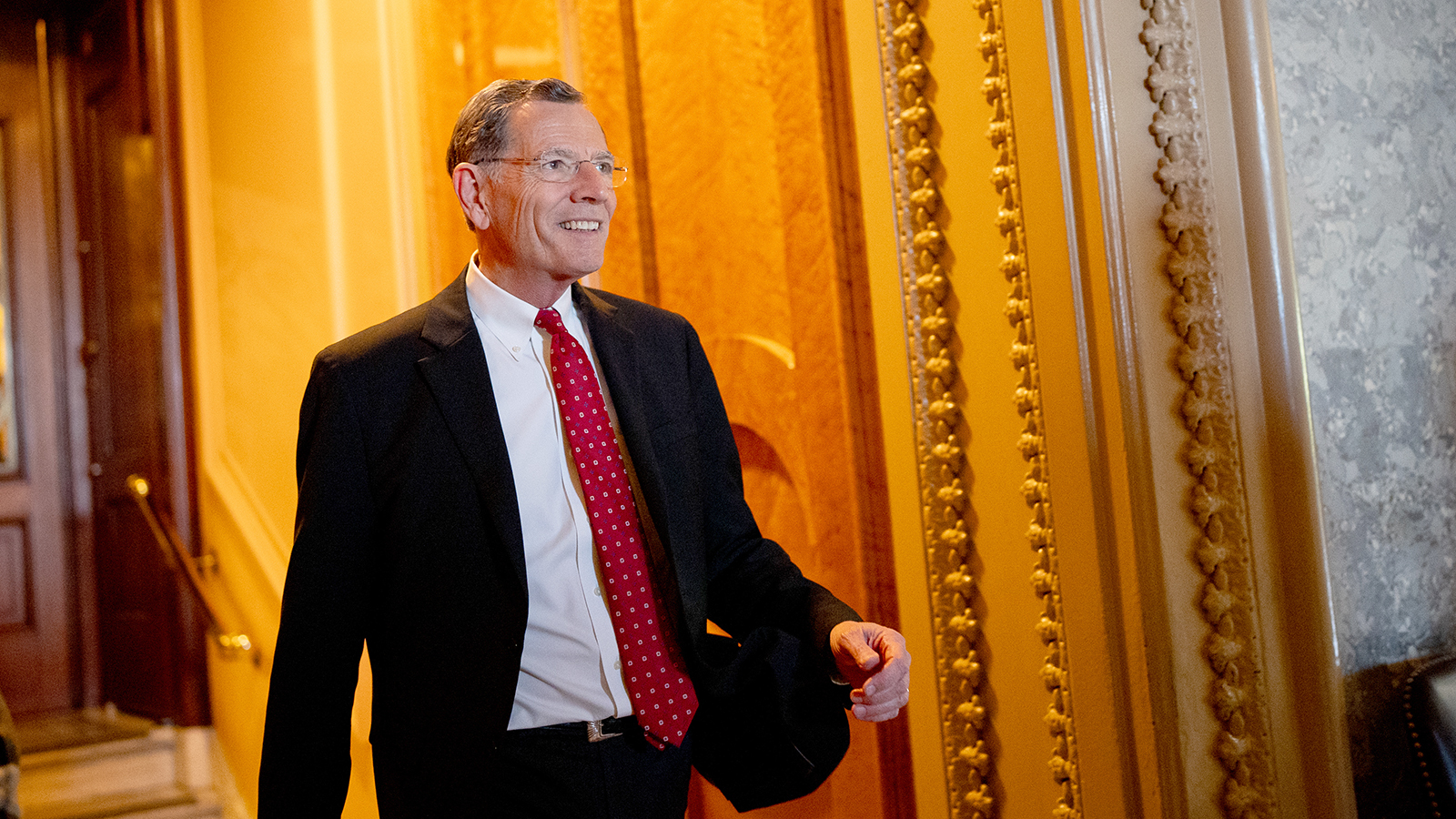 Barrasso happy and walking 5 13 24