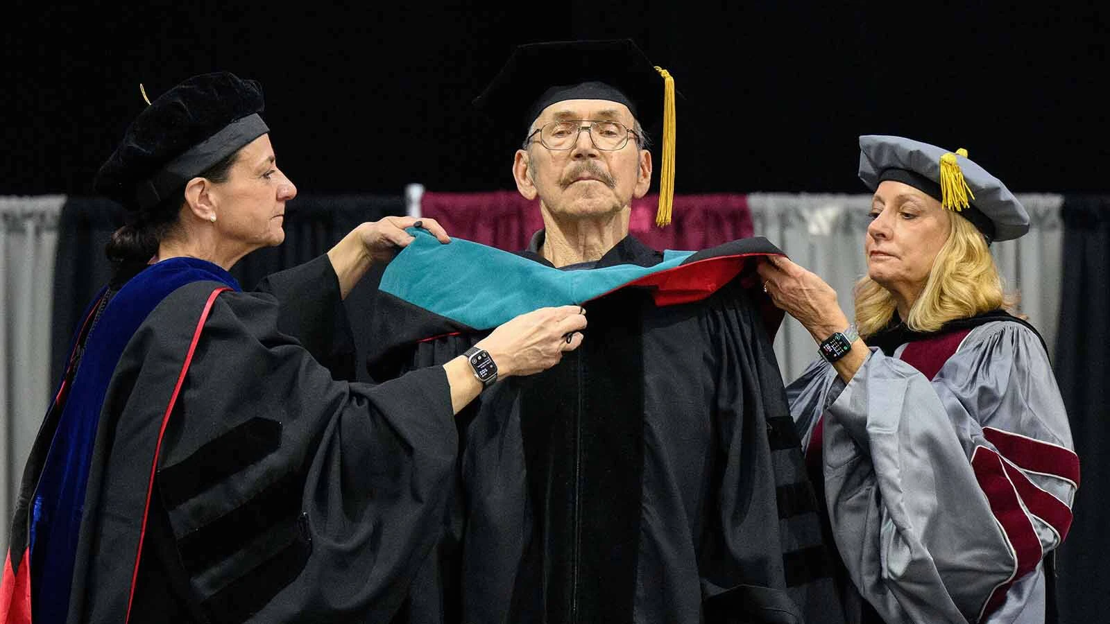 Retired U.S. Army Lt. Col. Barry Gasdek received an honorary doctorate degree from Indiana University of Pennsylvania.