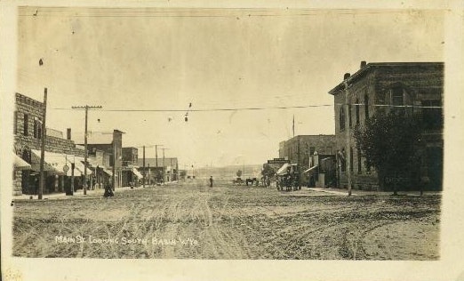 Basin, Wyoming, circa 1910. Virgil Rice, the area's first sherifff, chased outlaws all around the Bighorn Basin.