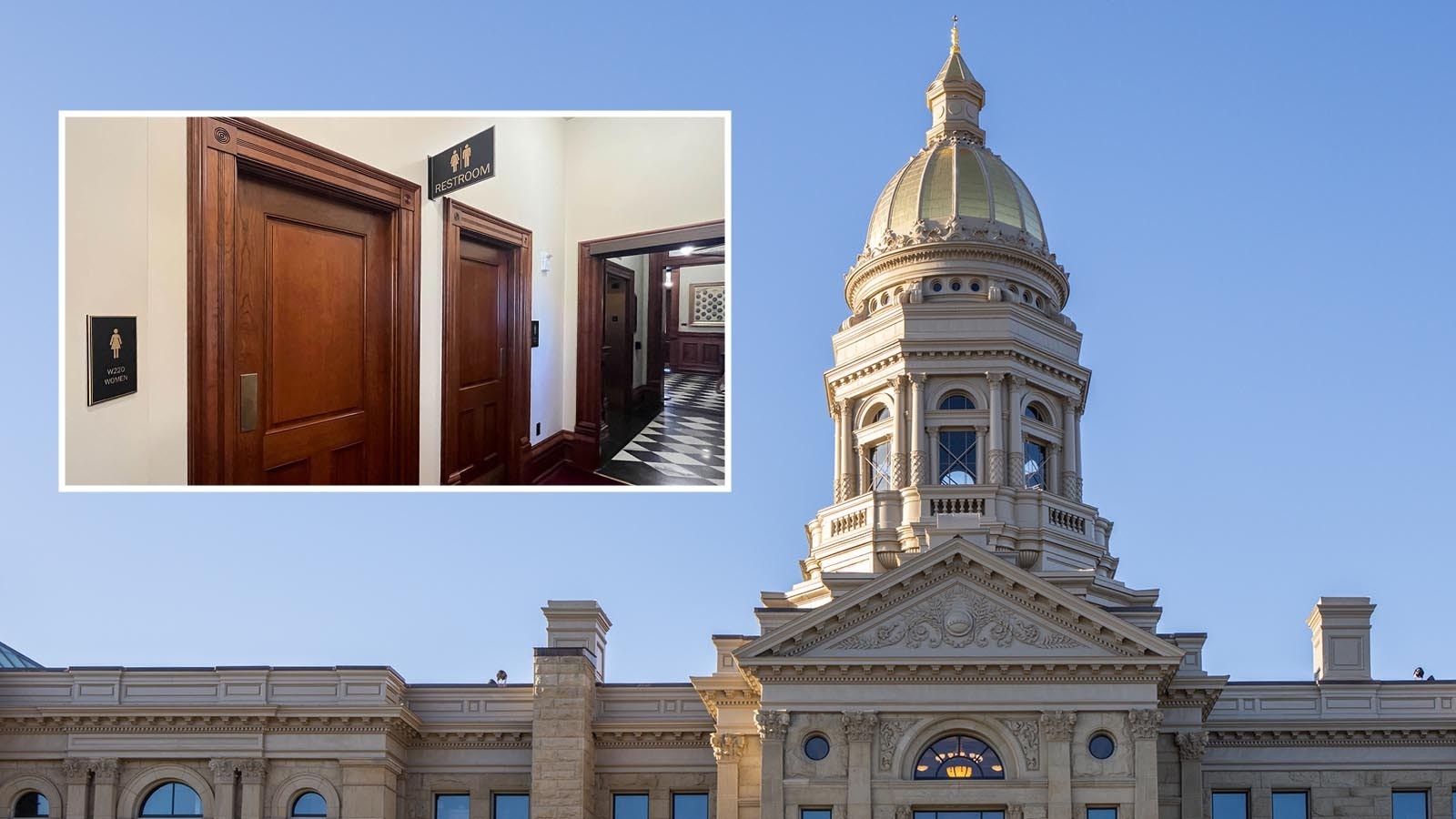 One of two bills targeting transgender use of bathrooms in Wyoming would include most public spaces in the state, including the Wyoming Capitol.