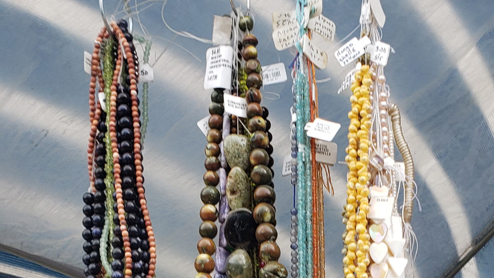 Sheryl McLaughlin has a wide array of beads available for projects, but has been thinking of paring back on the collection to focus on some of the more intricate projects she's got in mind for the next phase of her work.