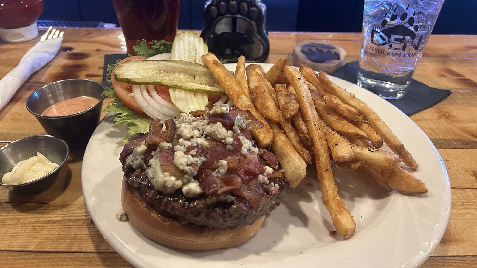 The build your own burger available at the Bear Den in Daniel is a hidden gem on a diverse menu.