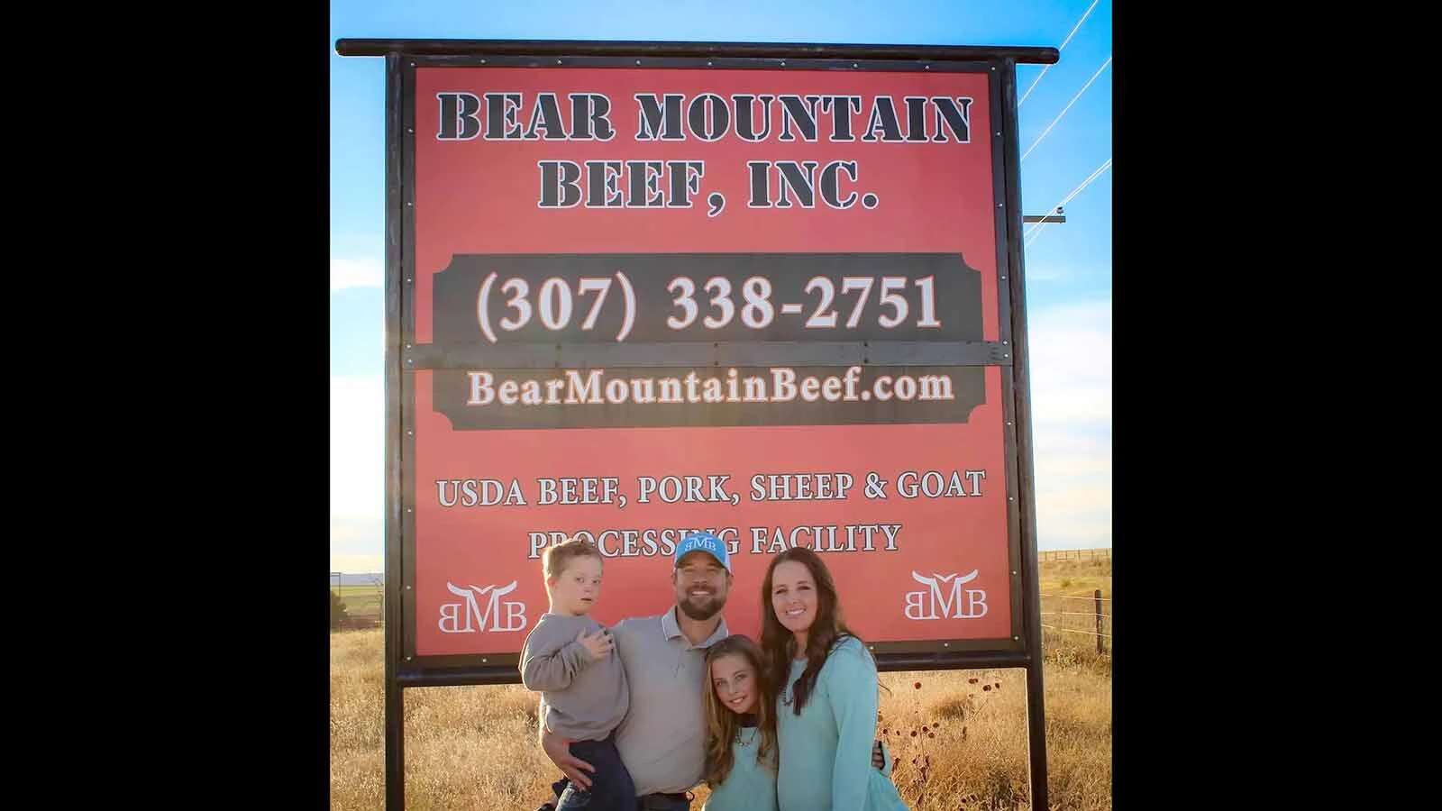 The Sussex family operates Bear Mountain Beef in Hawk Springs, Wyoming.