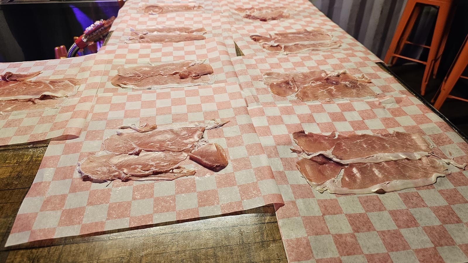 Just look at all that lovely prosciutto di Parma.