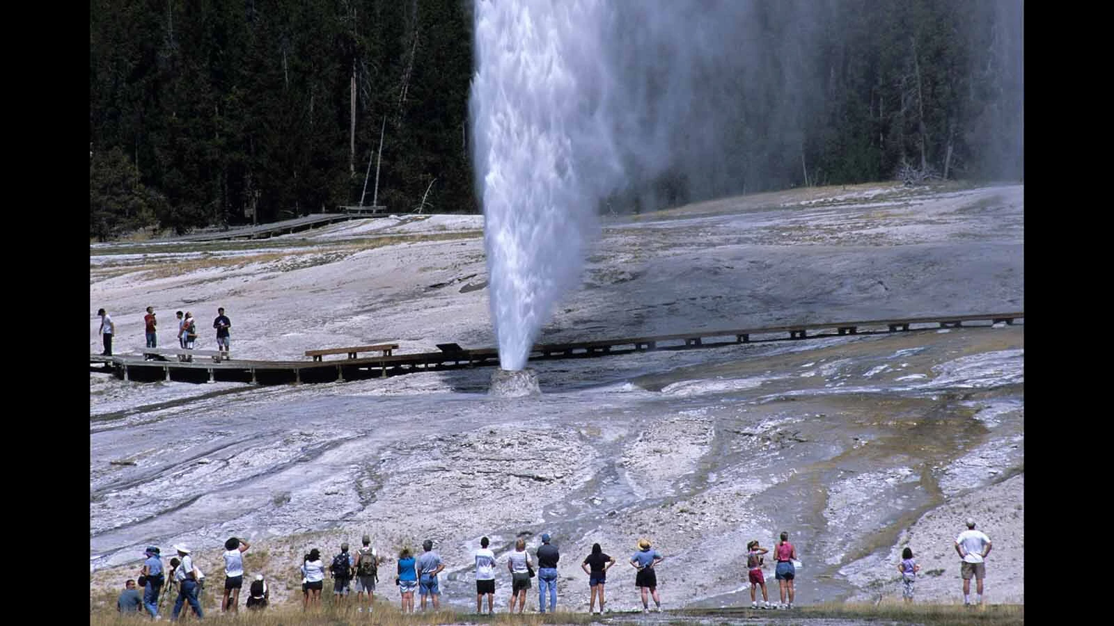 Beehive Geyser in Yellowstone isn't quite as reliable as nearby Old Faithful. But when it does erupt, it's taller, longer, prettier and more intimate. "You can really feel the power of it and still feel safe," says a Wyoming visitor.