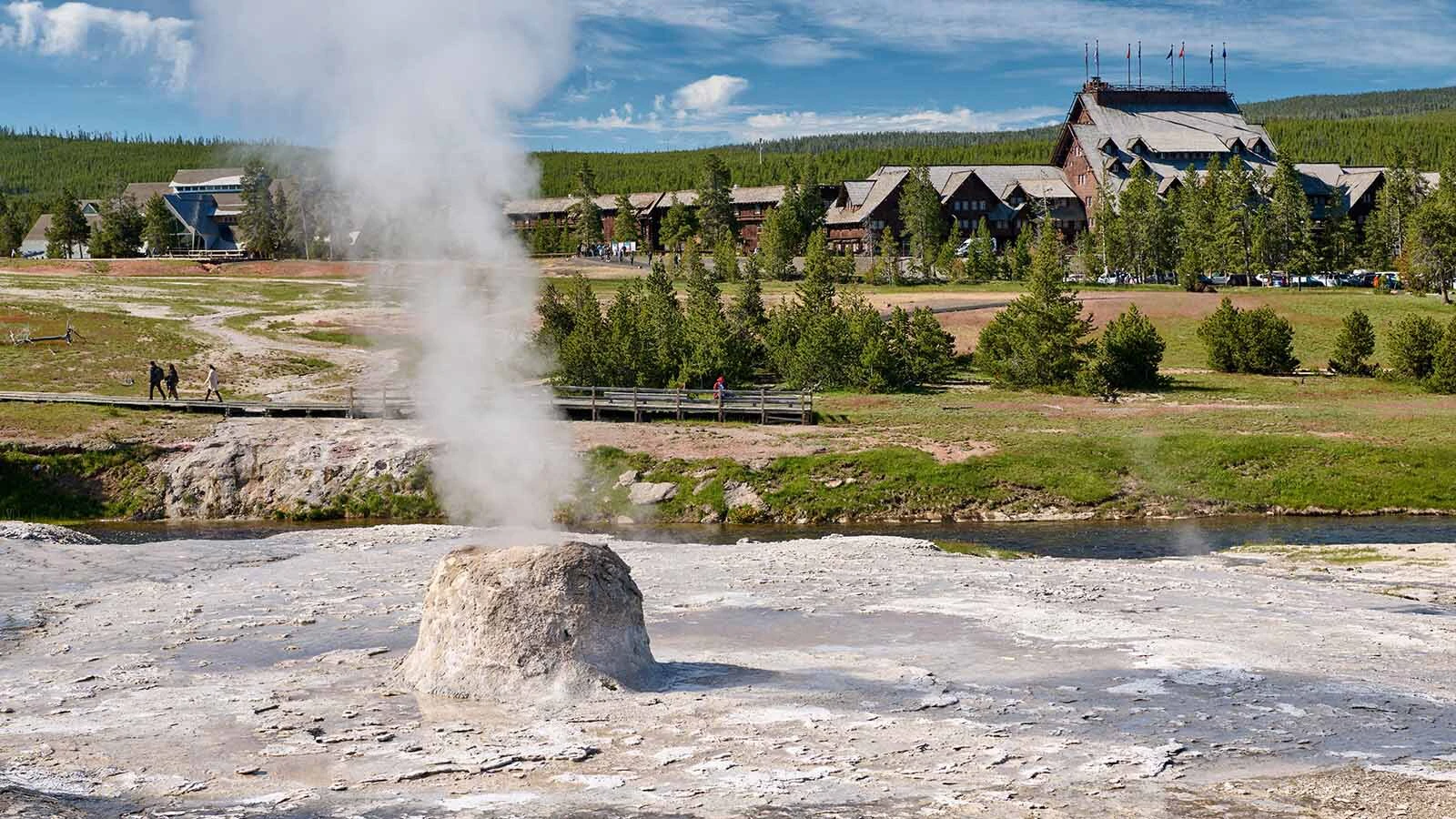 Beehive Geyser in Yellowstone isn't quite as reliable as nearby Old Faithful. But when it does erupt, it's taller, longer, prettier and more intimate. "You can really feel the power of it and still feel safe," says a Wyoming visitor.