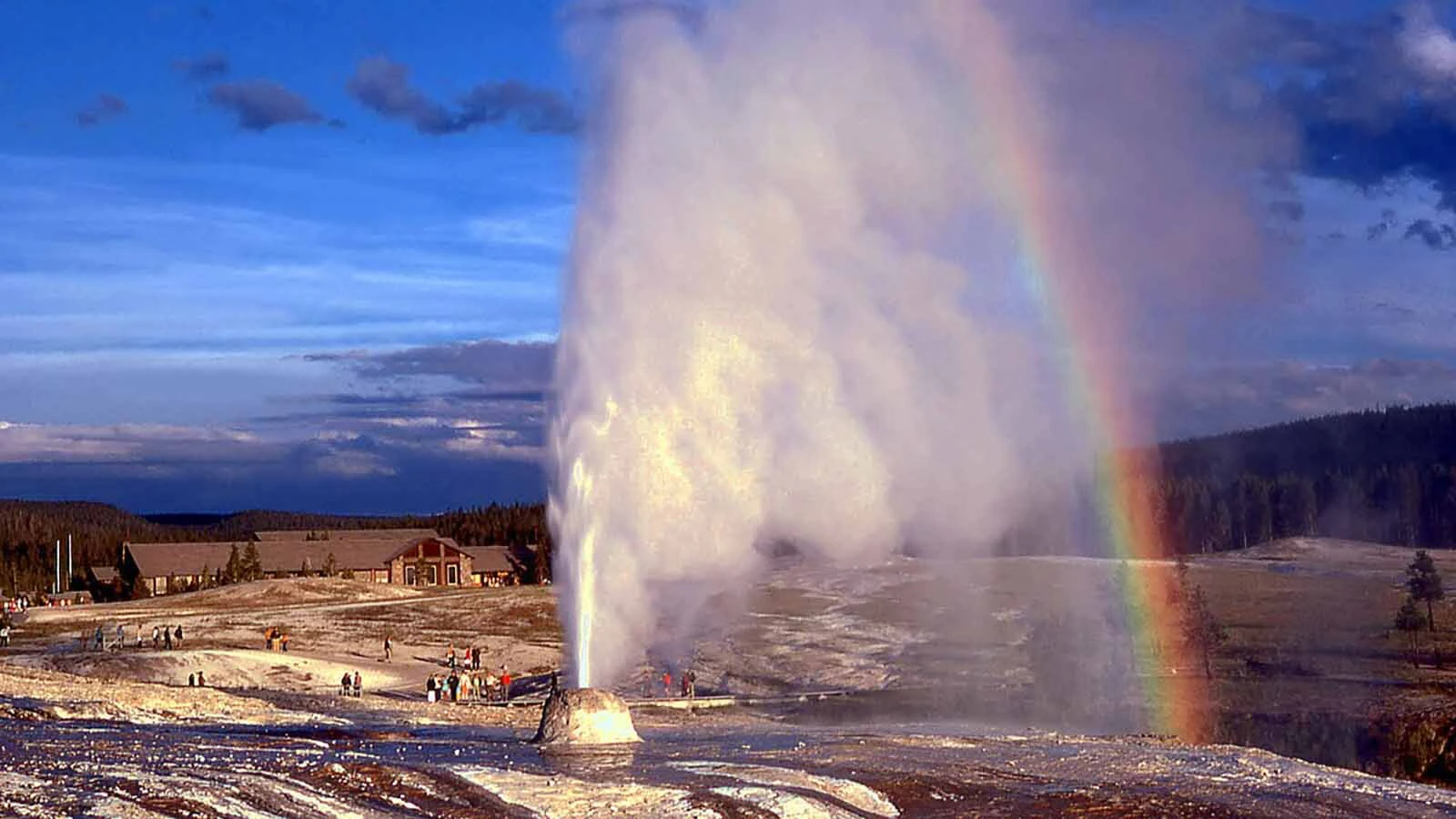 Beehive Geyser in Yellowstone isn't quite as reliable as nearby Old Faithful. But when it does erupt, it's taller, longer, prettier and more intimate. "You can really feel the power of it and still feel safe," says a Wyoming visitor.