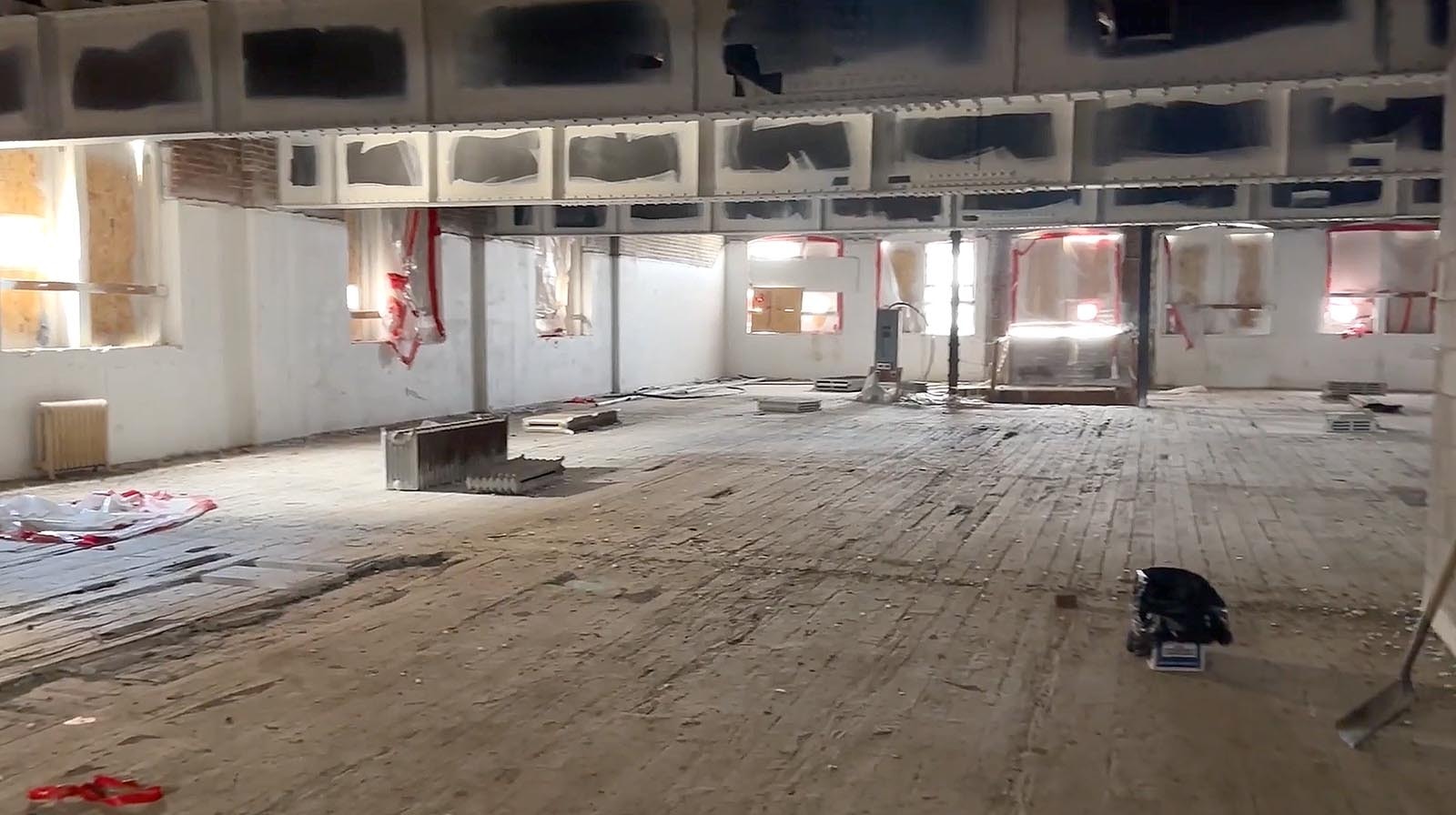 The historic 1911 Bell Building in downtown Cheyenne is springing back to life quickly. It has a new facade and work has been fast and furious inside these past months.