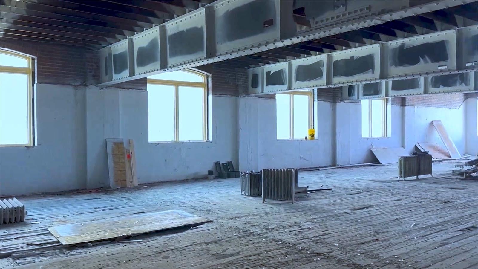 The historic 1911 Bell Building in downtown Cheyenne is springing back to life quickly. It has a new facade and work has been fast and furious inside these past months.