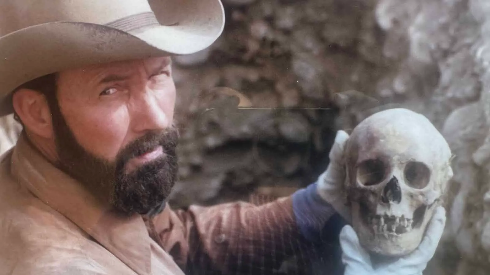 Bob Edgar had preserved the story of the Lady in Blue, a murdered prostitute from the town of Arland, and was given the opportunity to rescue Belle Drewry from an unmarked grave. She was exhumed from her grave in the ghost town of Arland on Oct. 12, 1986 and given a proper funeral and burial in the Old Trail Town the following spring.