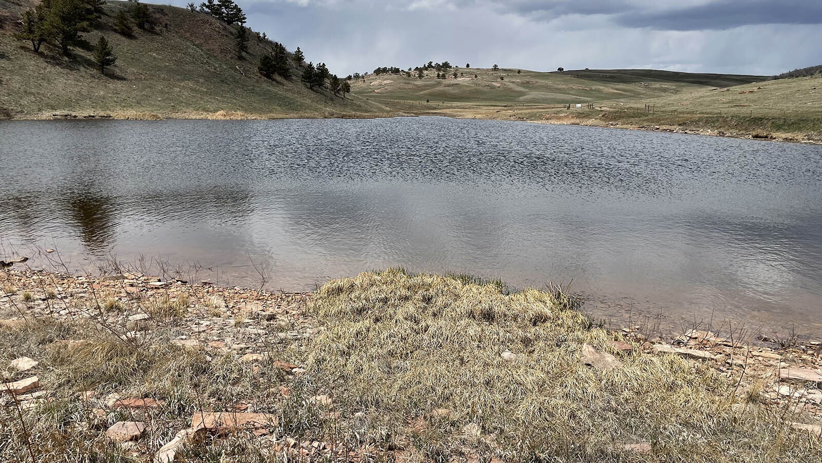 This reservoir on the Belvoir Ranch west of Cheyenne will be included in the first phase of public access development. The plan is to eventually stock the reservoir with fish and build a trail down to it.