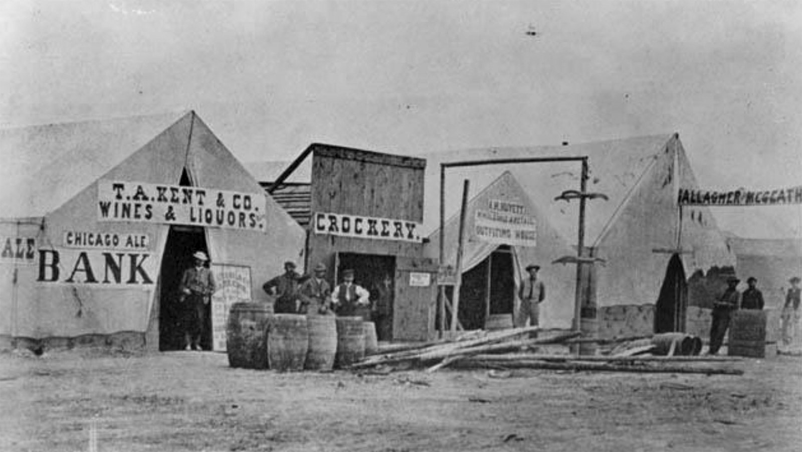 Benton was mostly a tent city that proved to live up to is rowdy and reckless reputation.