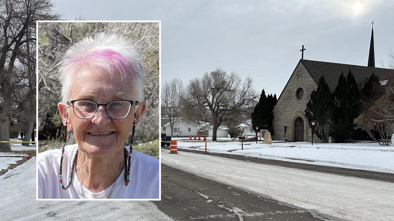 Bernadette Blacketer, 83, was killed when she was hit by a vehicle Friday morning, Jan. 24, 2025, while walking to open St. Francis Catholic Church on Arapahoe Street in Thermopolis.