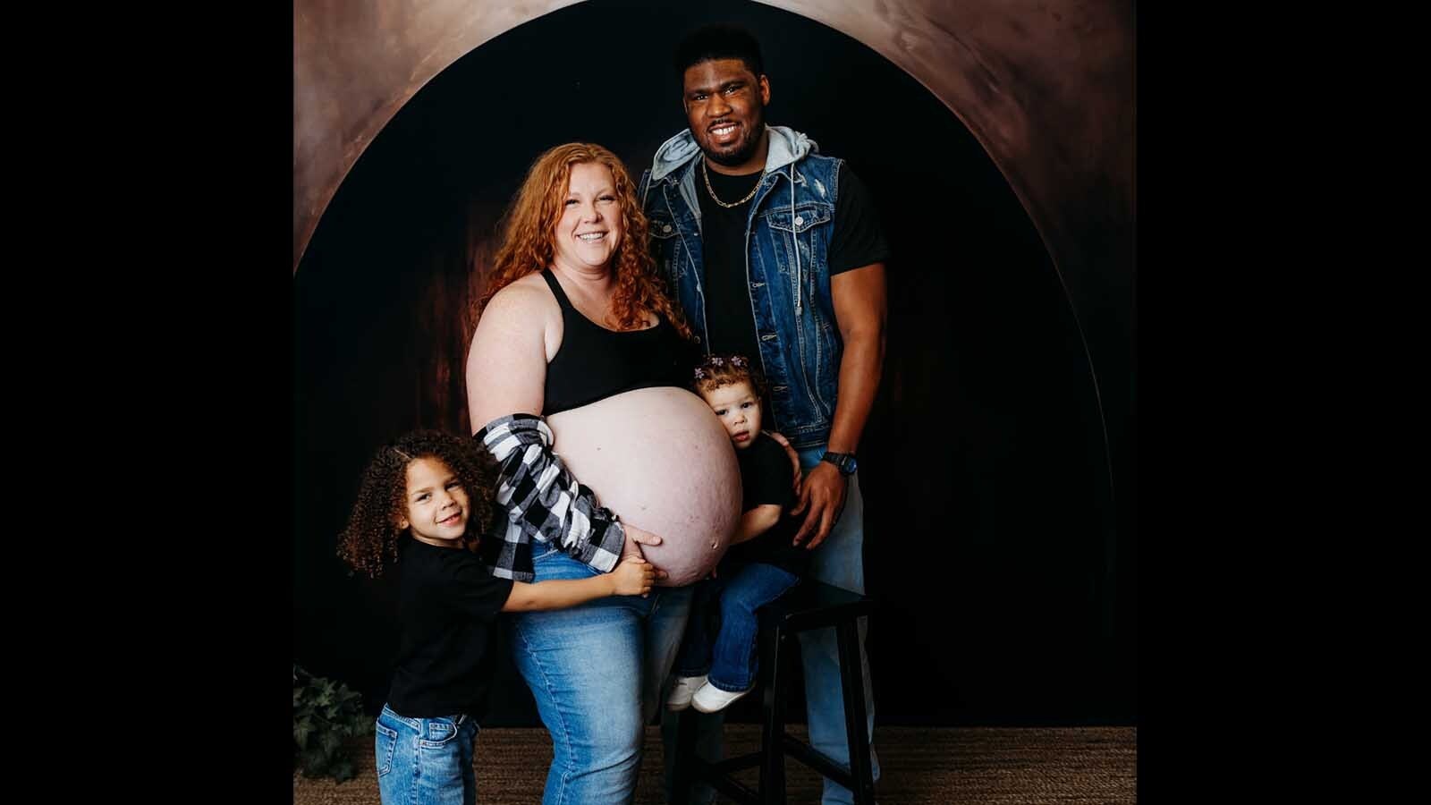 Hope and Raleigh Henderson and their daughters were waiting for the twins to arrive.