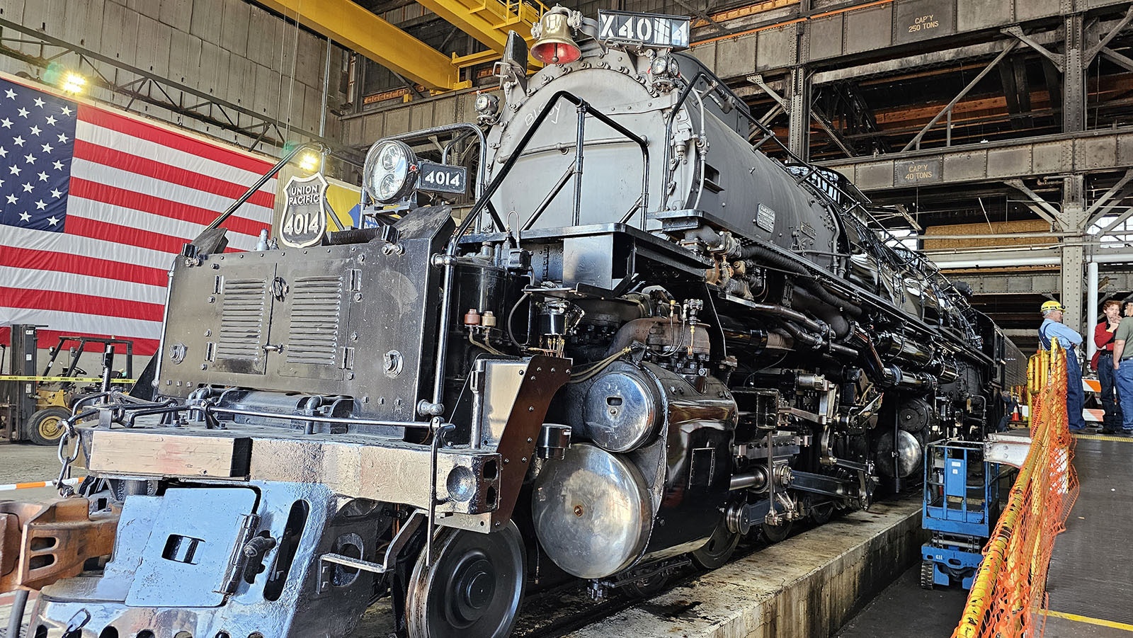 Big Boy at the Union Pacific Steam Shop in Cheyenne.