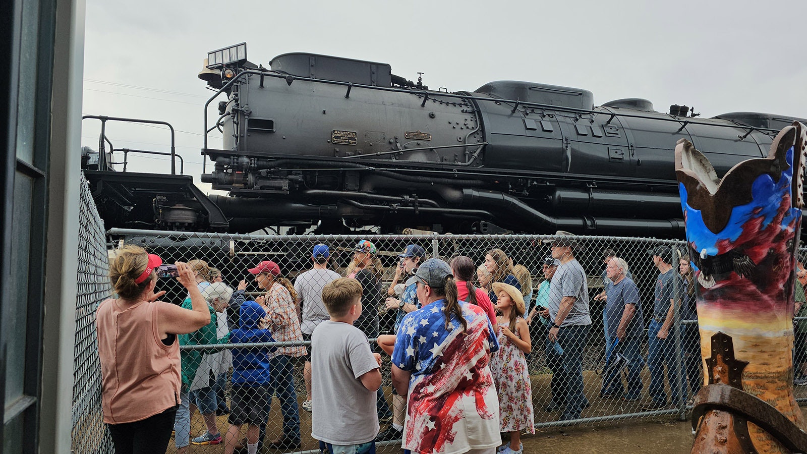 Big Boy was the center of attention during an hourlong stop at the Cheyenne Depot.