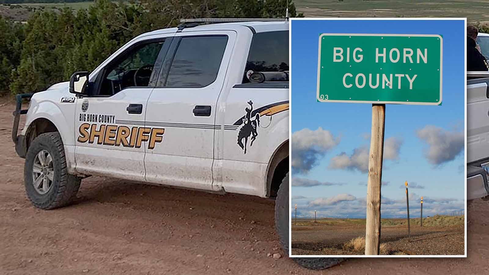 Big Horn County Sheriff and green sign 4 10 26