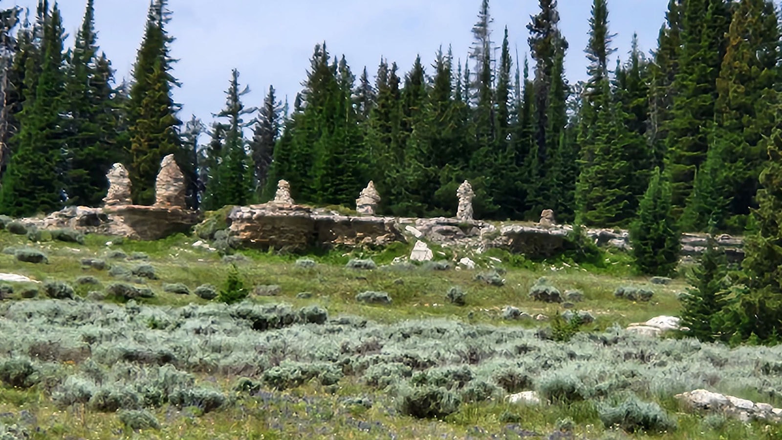 There are rules for cairns in the Bighorn National Forest.