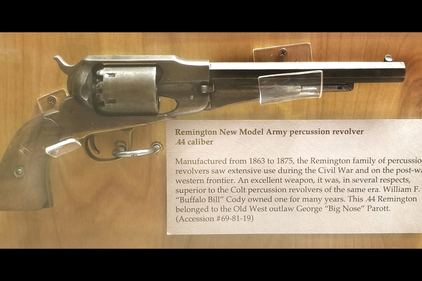 This gun reported to have belonged to notorious outlaw "Big Nose" George Parrott was recently discovered after spending decades in storage at the Sweetwater County Historical Museum.
