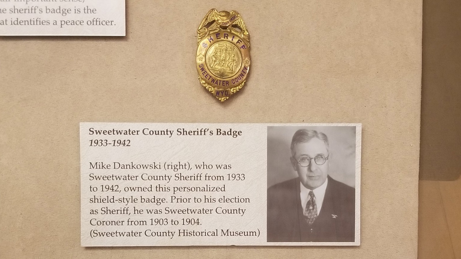 Former Sweetwater County Sheriff Mike Dankowski.