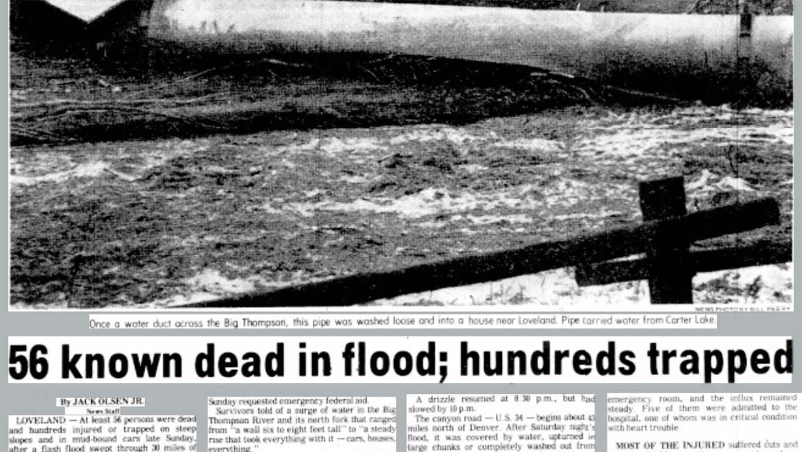 The Rocky Mountain News had several pages dedicated to the disaster in its Aug. 2 edition.