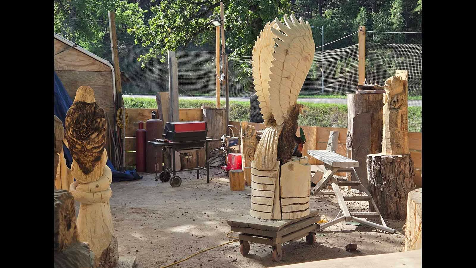 While the 23-foot world’s biggest bigfoot draws people to Dahl’s Chainsaw Art on the outskirts of Keystone, South Dakota, there’s a lot more unique creatures and creations to see.