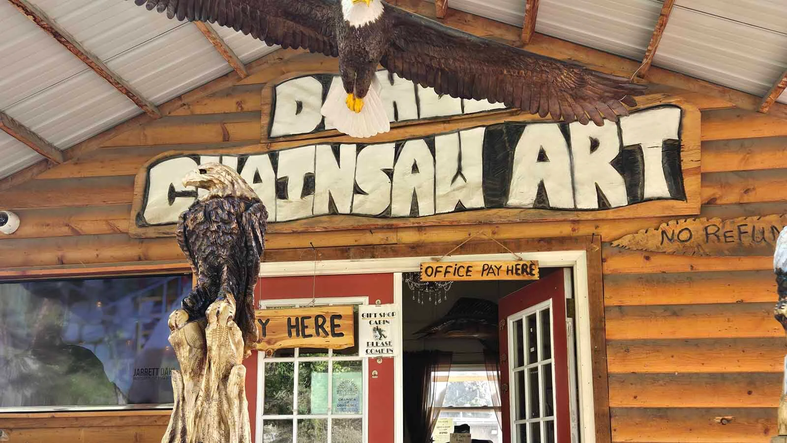 While the 23-foot world’s biggest bigfoot draws people to Dahl’s Chainsaw Art on the outskirts of Keystone, South Dakota, there’s a lot more unique creatures and creations to see.