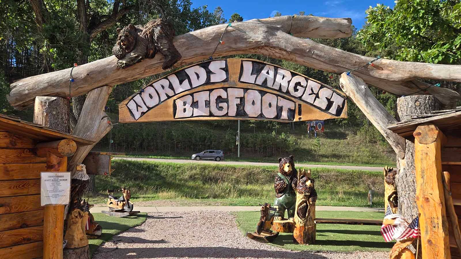 At 23 feet tall sitting down, a pair of South Dakota chainsaw artists have created the world’s biggest bigfoot, making it impossible for the mythical monster to hide.