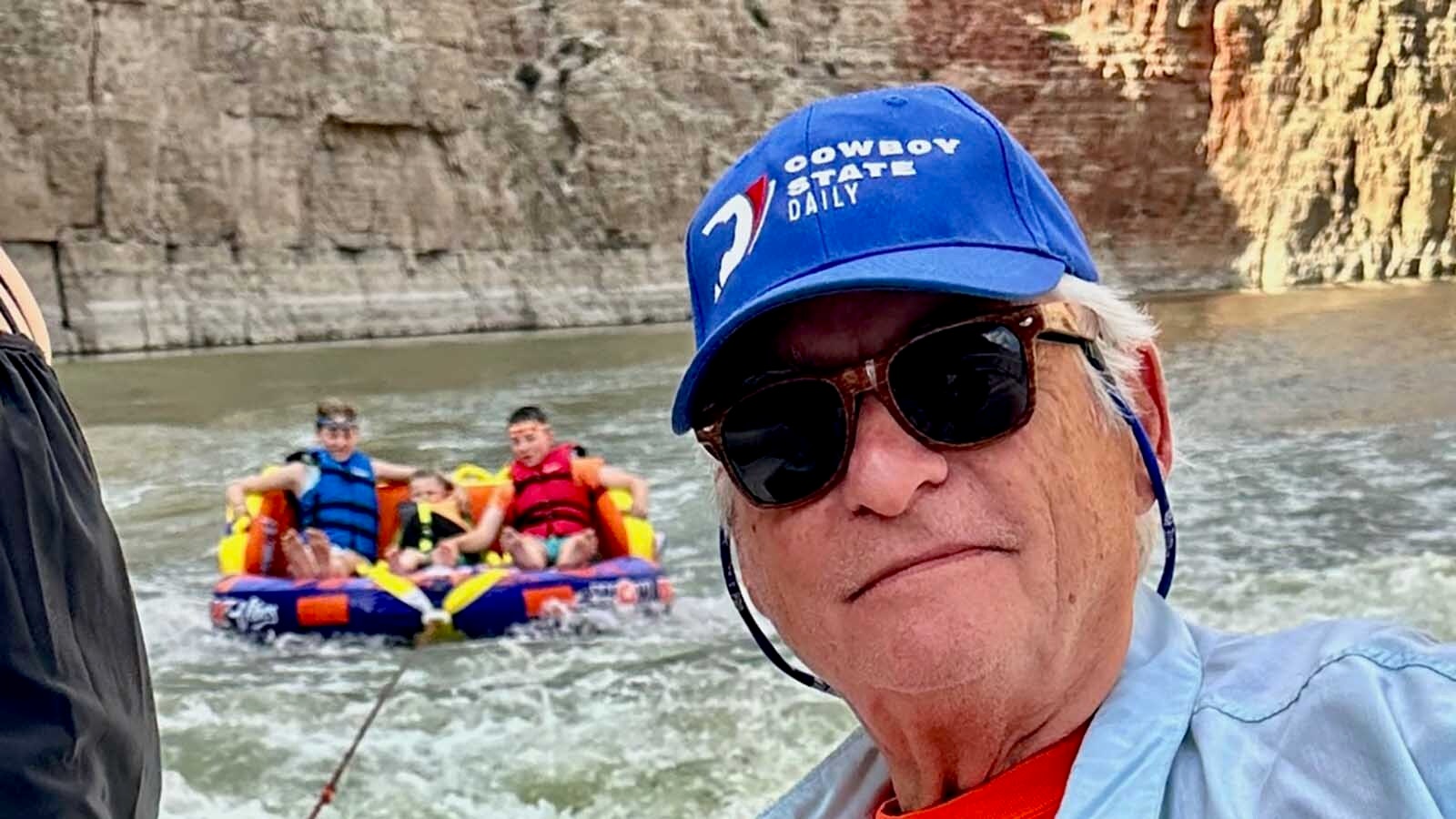 Cowboy State Daily’s Bill Sniffin enjoyed the boat ride on Bighorn Lake.