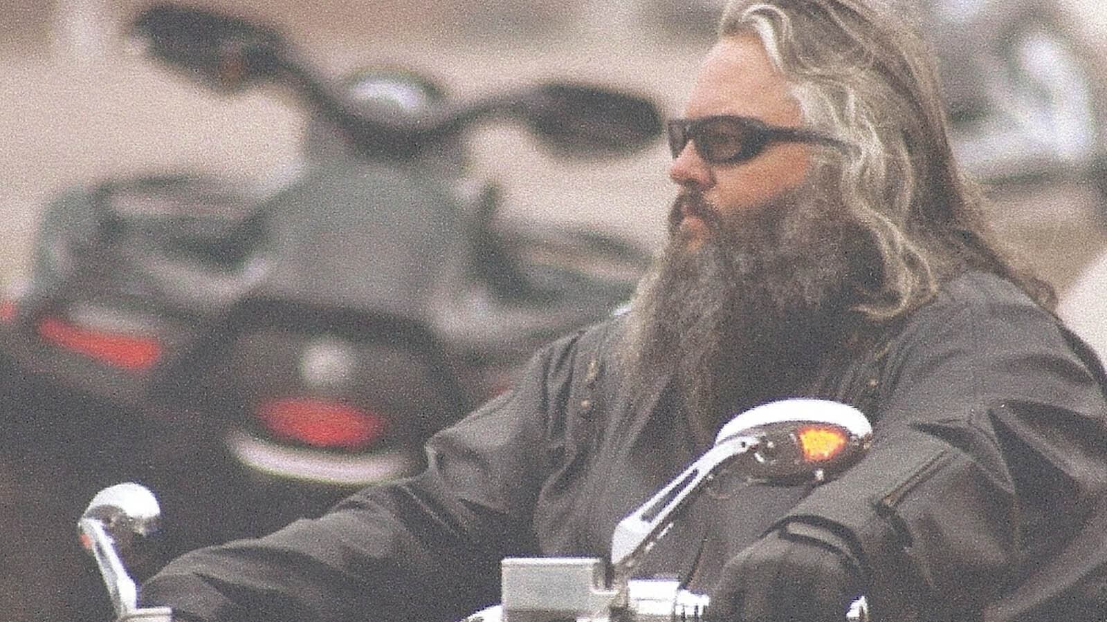 Don Ohlin at a motorcycle event in 2007 where his photo was taken for a national motorcycle magazine.