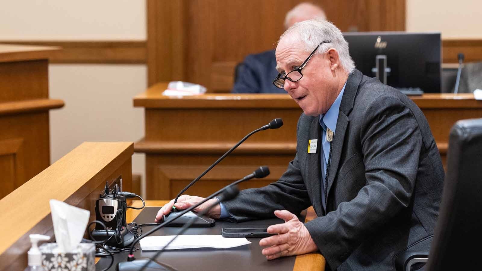 Wyoming Rep. Bill Allemand has adamantly and publicly opposed public money for nuclear energy projects. On Monday, he denied a claim by Bar Nunn's Public Works director that he leases land to wind farms.