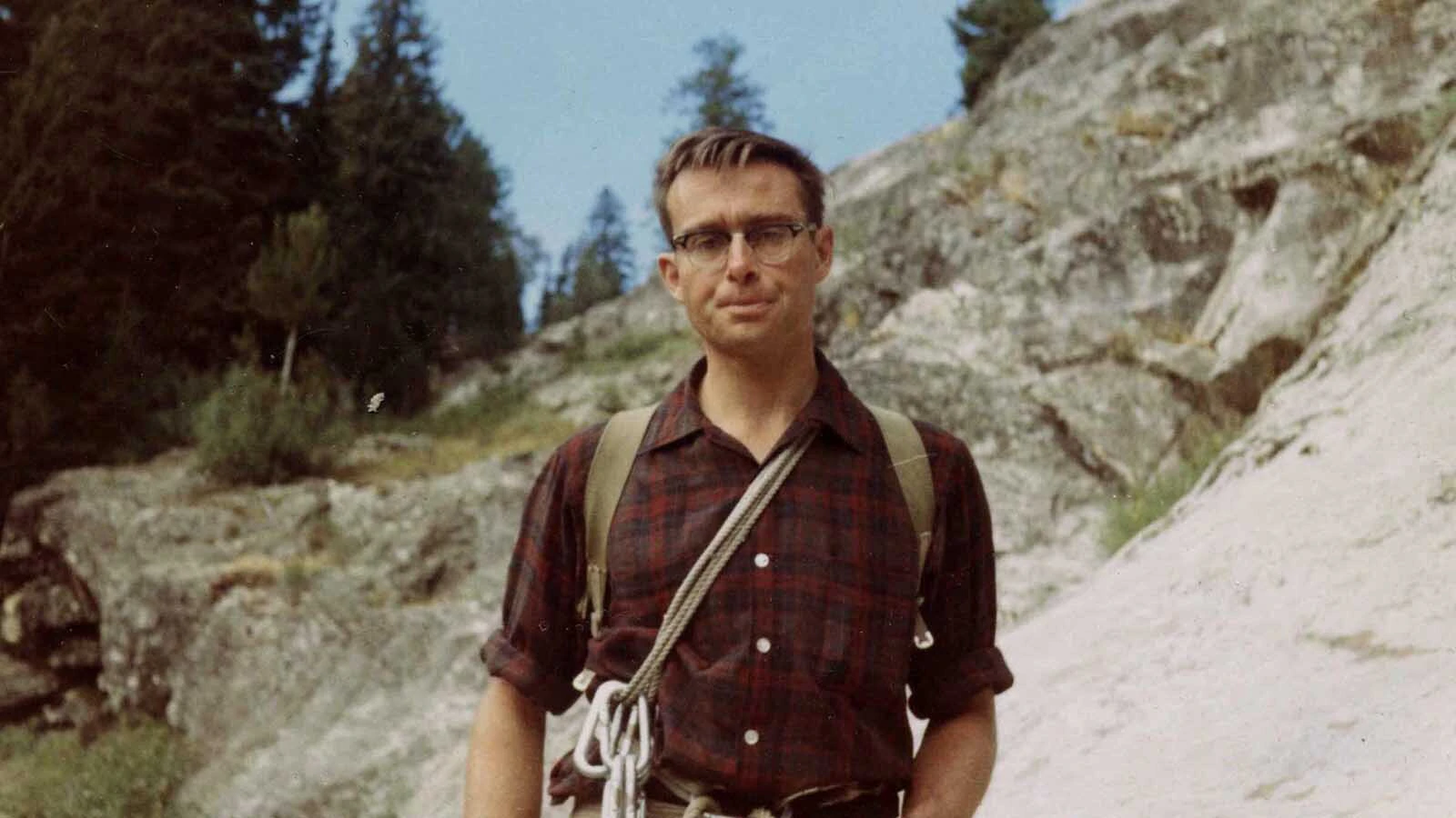 Mountaineer and musician Bill Briggs in August 1966. He became the first to ski down the face of Grand Teton on June 15, 1971.