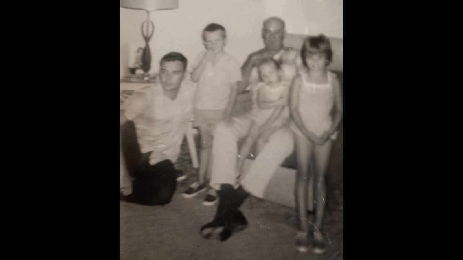 William Graves, left, and his family before he was sent to Vietnam in 1967.