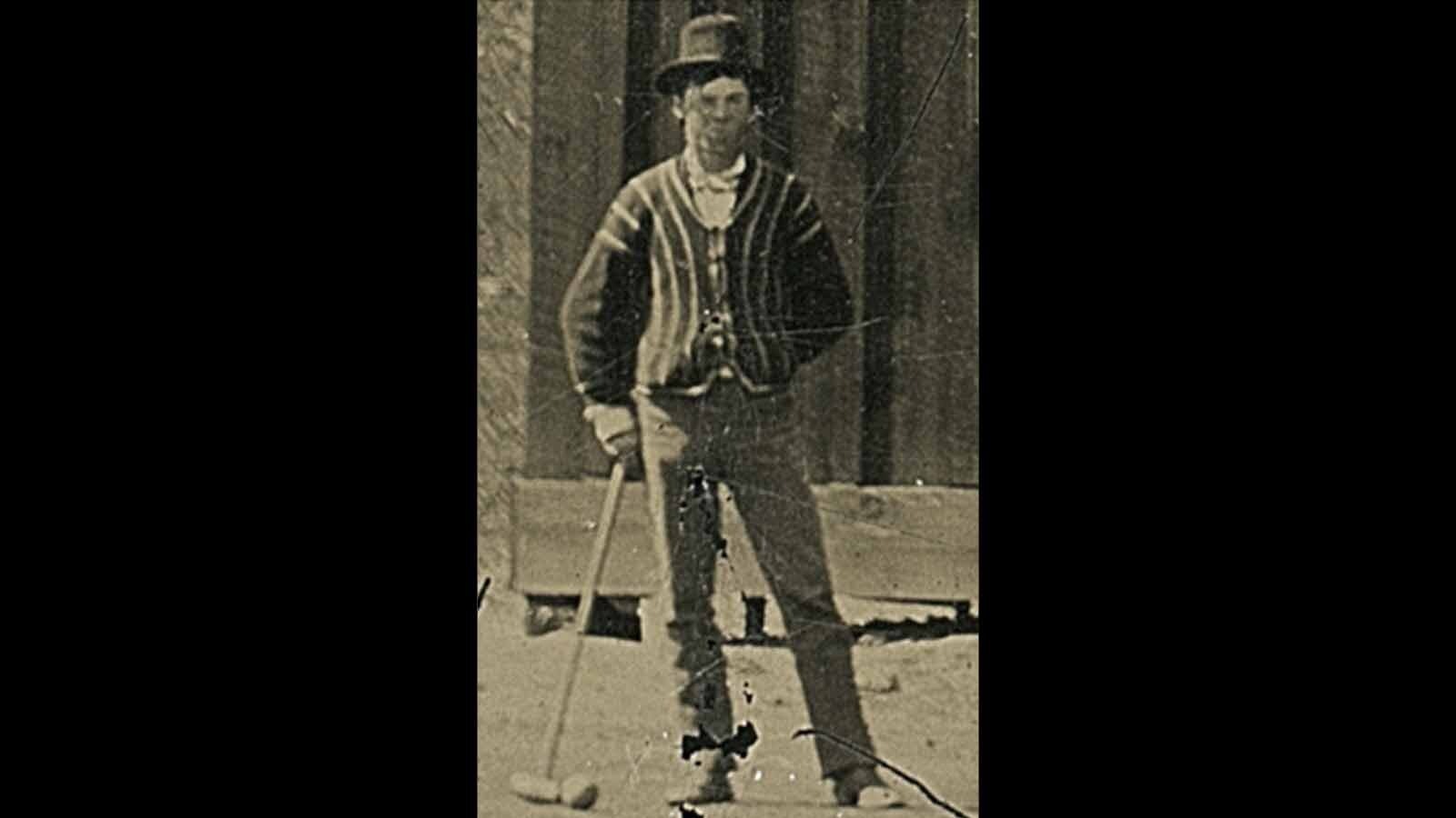 When National Geographic ran a documentary about a Billy the Kid photo of him playing croquet (center), historians cried foul and said that there was no proof the photo was him and that they were not consulted to prove or disprove the photo.