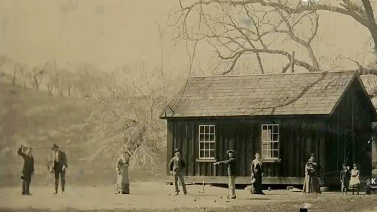 When National Geographic ran a documentary about a Billy the Kid photo of him playing croquet (center), historians cried foul and said that there was no proof the photo was him and that they were not consulted to prove or disprove the photo.