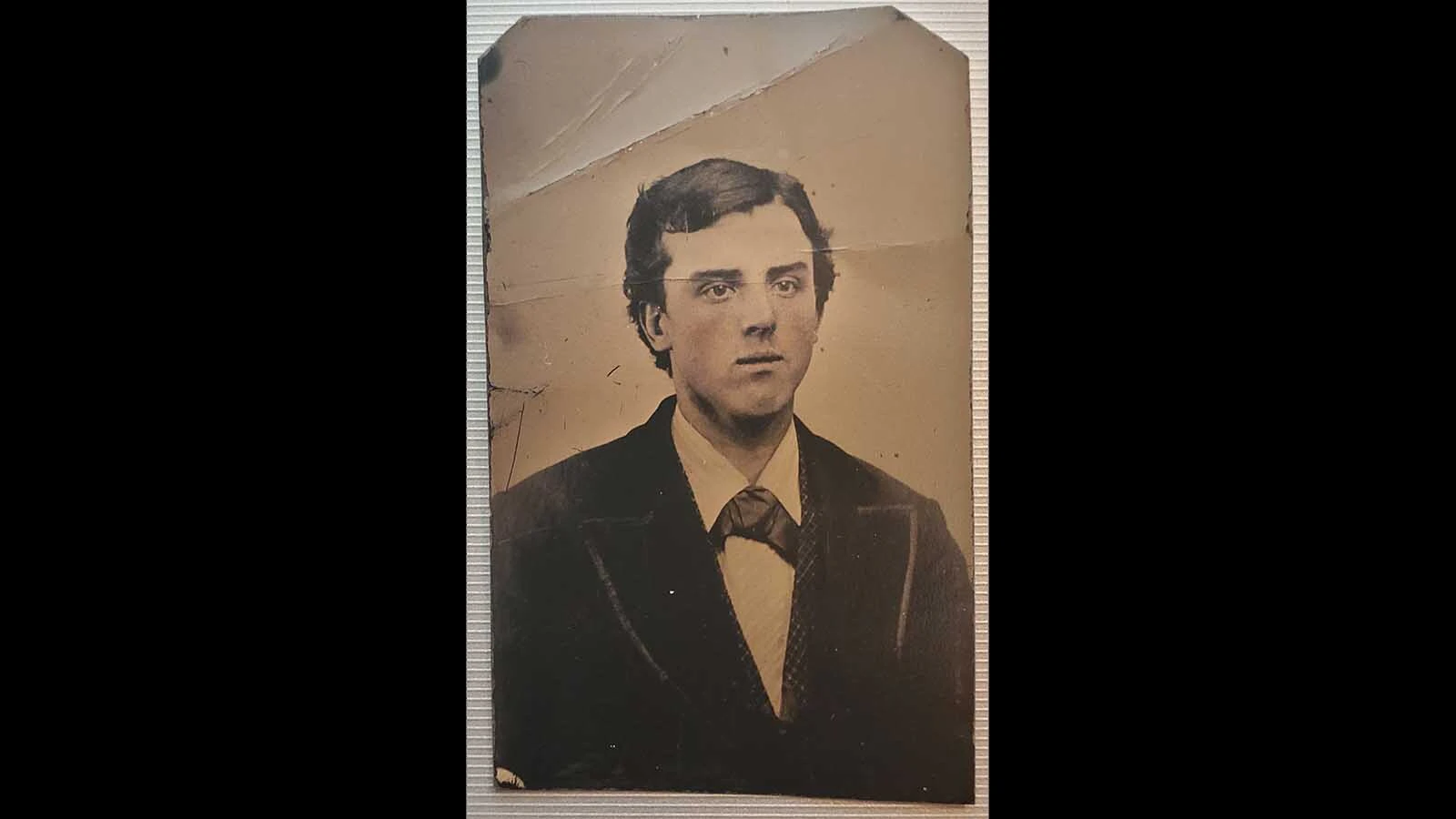 Tom Ronketty has spent the past 10 years trying to verify this photo as either Billy the Kid or a doppelgänger. He said that a combination of family oral history, chain of custody, science and historical facts have convinced him that this is a picture of the infamous outlaw before Billy’s criminal days. Ronketty is offering the photo at auction so someone can continue the work to verify the photo.