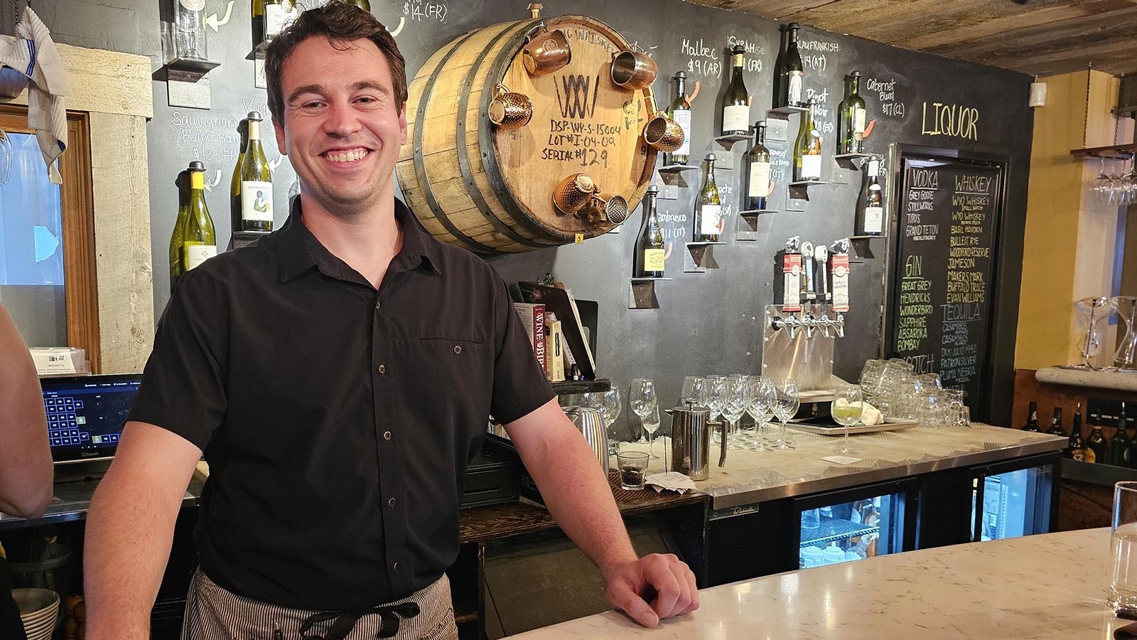Cooper Tremblay is one of the servers at Bin22 in Jackson.
