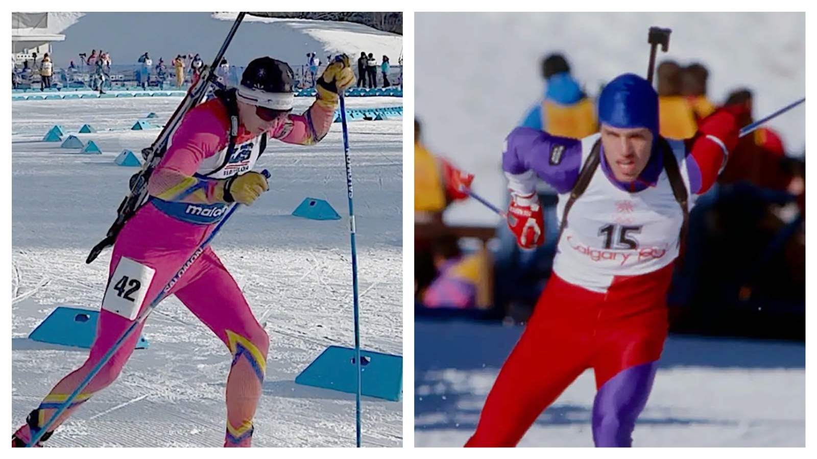 Darin Binning Jr., left, the 17-year-old son of a Laramie Olympic biathlete Darin Binning Sr., right, who competed in the 1988 Calgary games, now has the Olympics in his sights. With his dad as coach, they are working toward the son qualifying for the 2030 Winter Olympics in the French Alps.