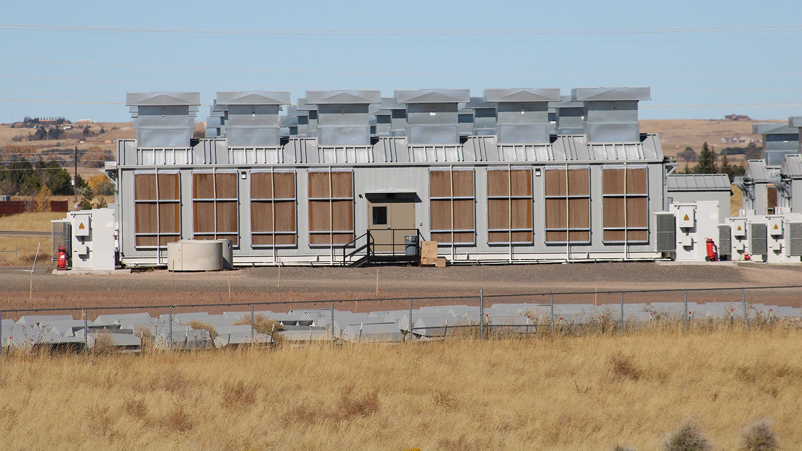 A bitcoin mining facility near F.E. Warren Air Force Base just west of Cheyenne.
