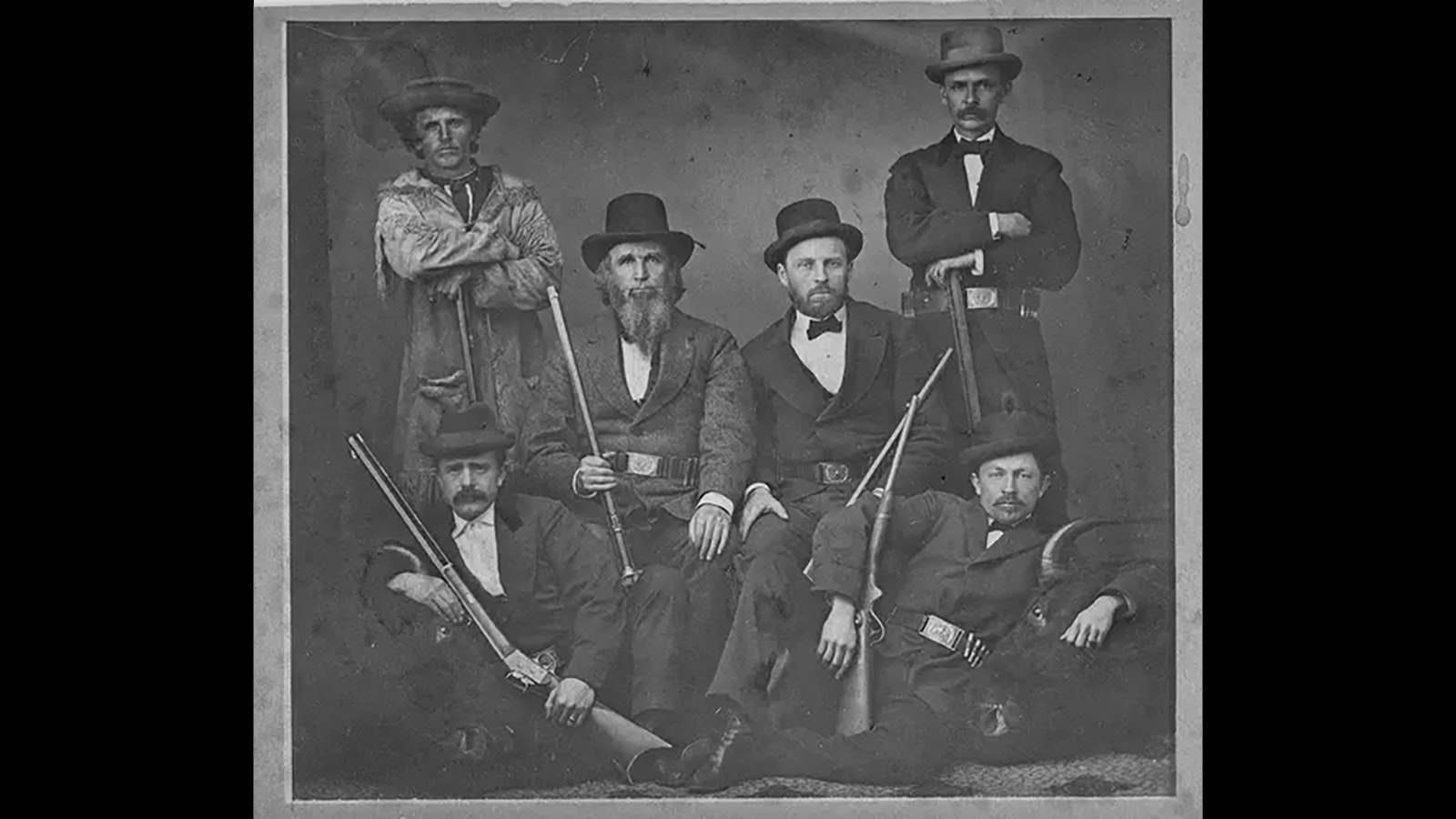 Bison hunters in the 1890s.
