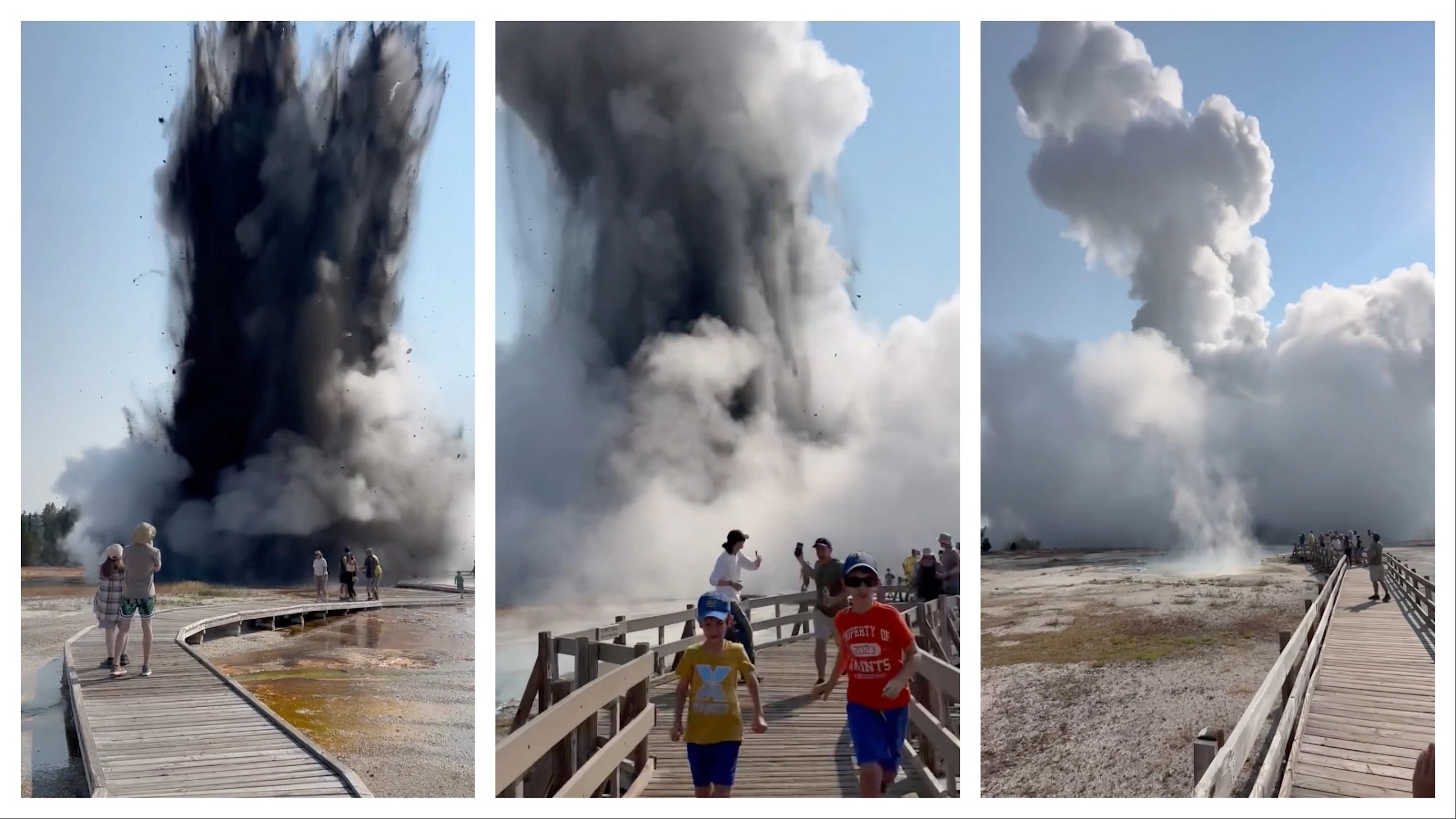 Exploding Man Diamond Yellowstone Says Violent Explosion Of Black Diamond Pool A Research ...