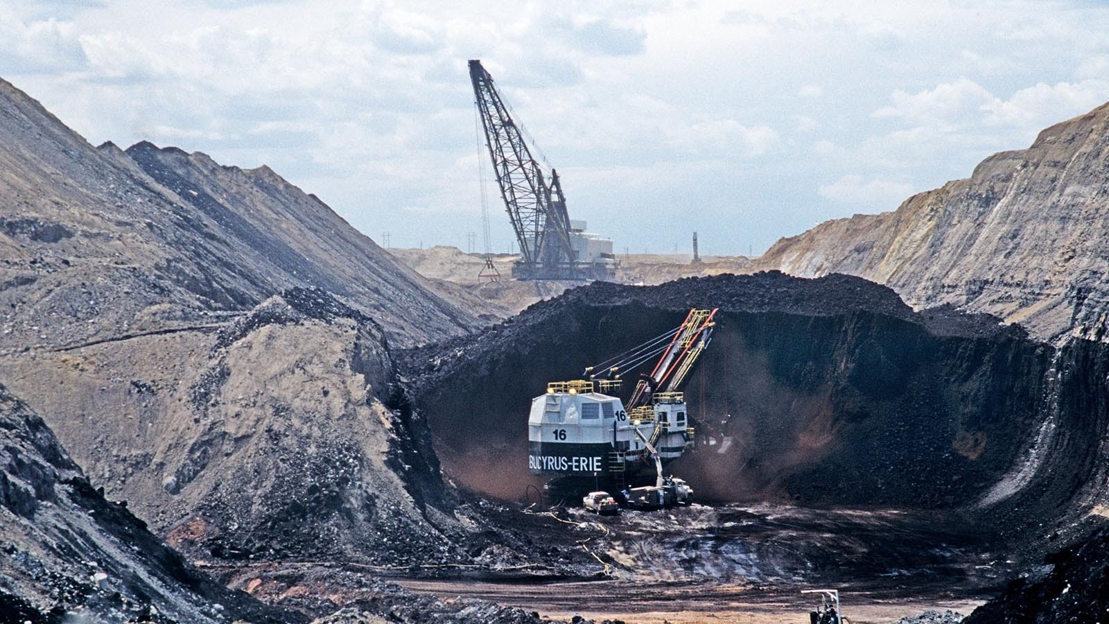 The Black Thunder coal mine in Campbell County, Wyoming, is one of the largest and most productive in the world.