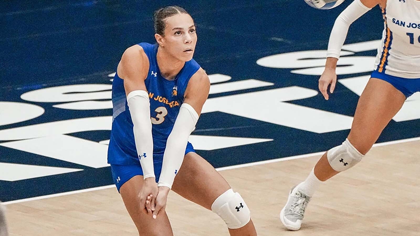 Blaire Fleming, a redshirt junior on the San Jose State University volleyball team.