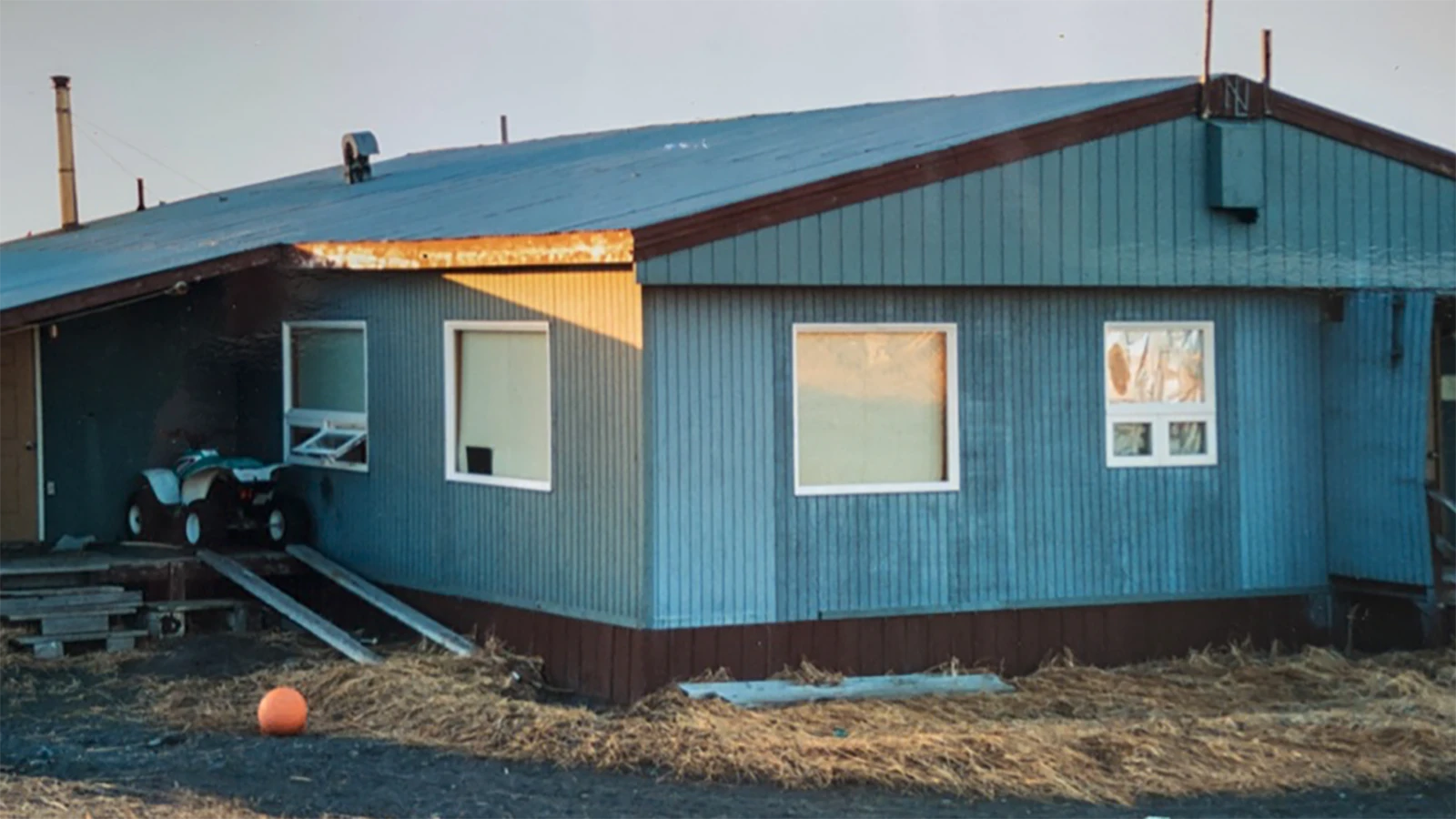Teacher housing units in Nelson Lagoon, Alaska, in 1995. 