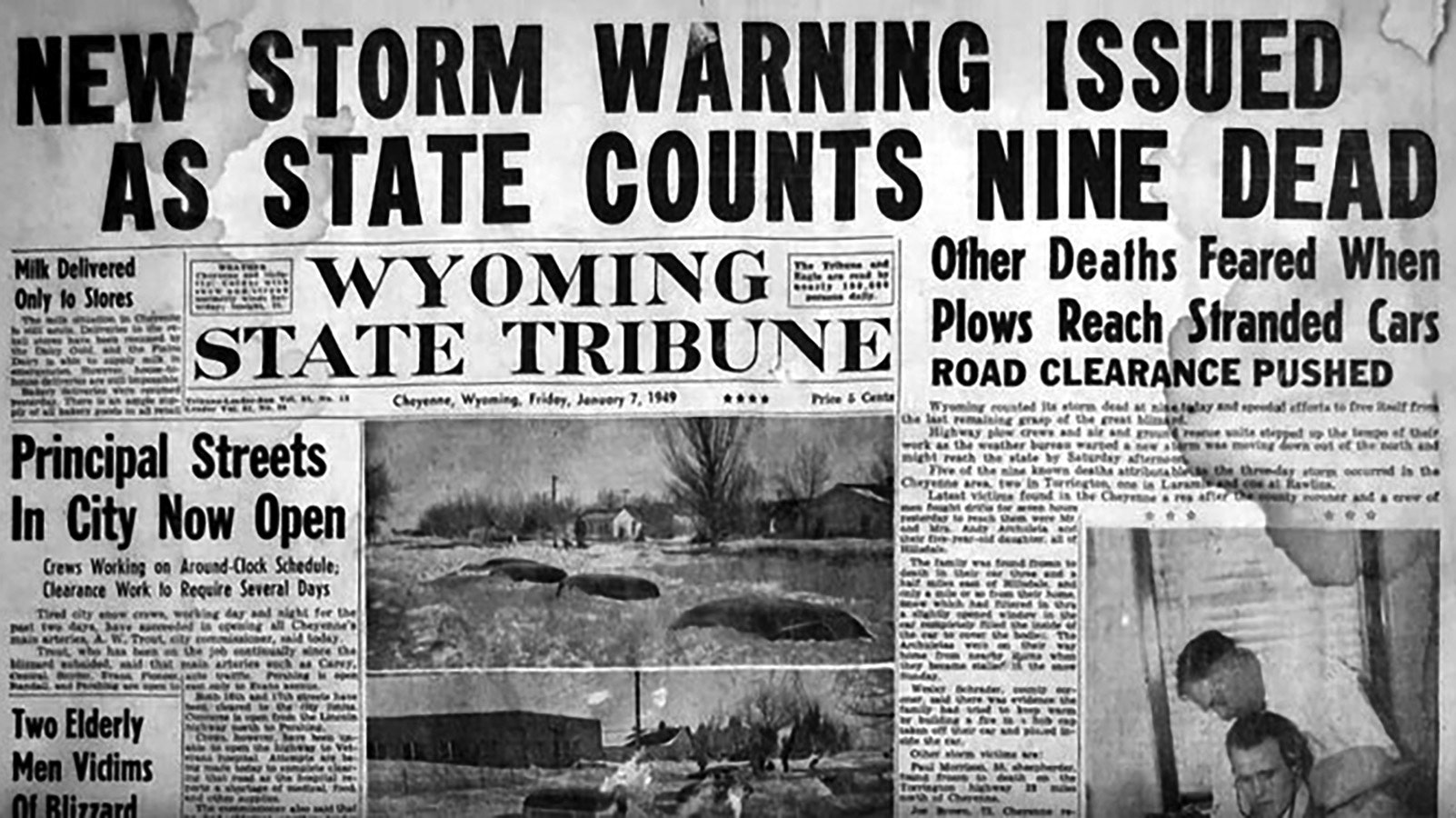 As newspapers covered the Storm of the Century, not many could get the newspapers.