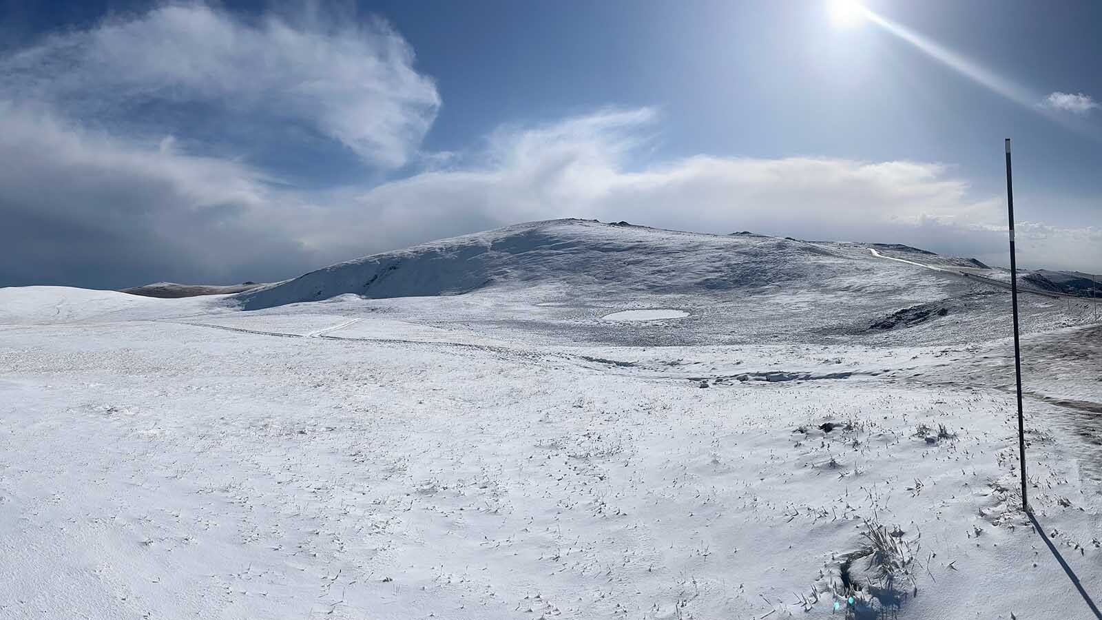 Wyoming photographer Dave Bell got caught in a blizzard on the Beartooth Highway on Thursday, Sept. 12, 2024. It left a distinct wintery scene all around the Wyoming high country.