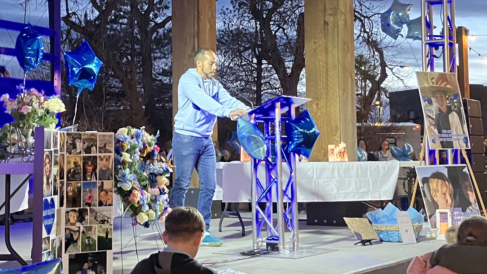 D.C. Martinez shares his heart with more than 4,000 Casper area residents at a vigil for 14-year-old Bobby Maher, who was fatally stabbed on April 7 at the city’s mall.