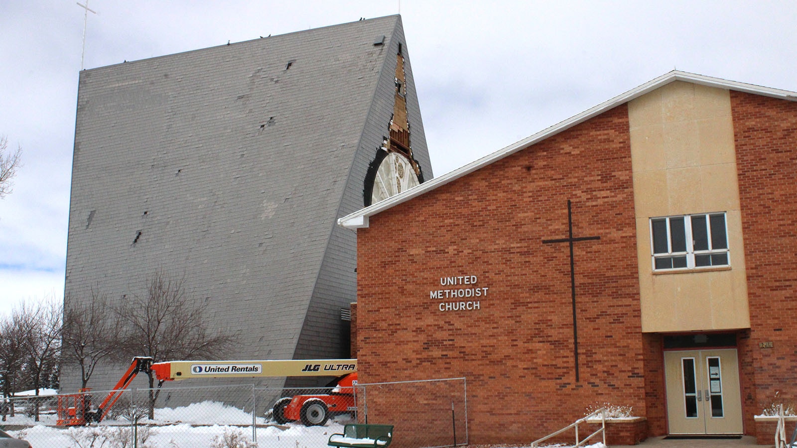 For more than 50 years, the unique angular 90-foot-tall First United Methodist Church in Laramie has been a landmark, nicknamed the "Boat Church."
