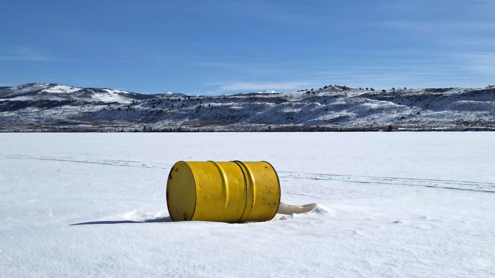 Since 1980, people in and around Pinedale have been guessing when Bob, a bright yellow steel barrel, will finally fall through the ice in Fremont Lake and float to shore. Whoever has the closest guess wins $500.