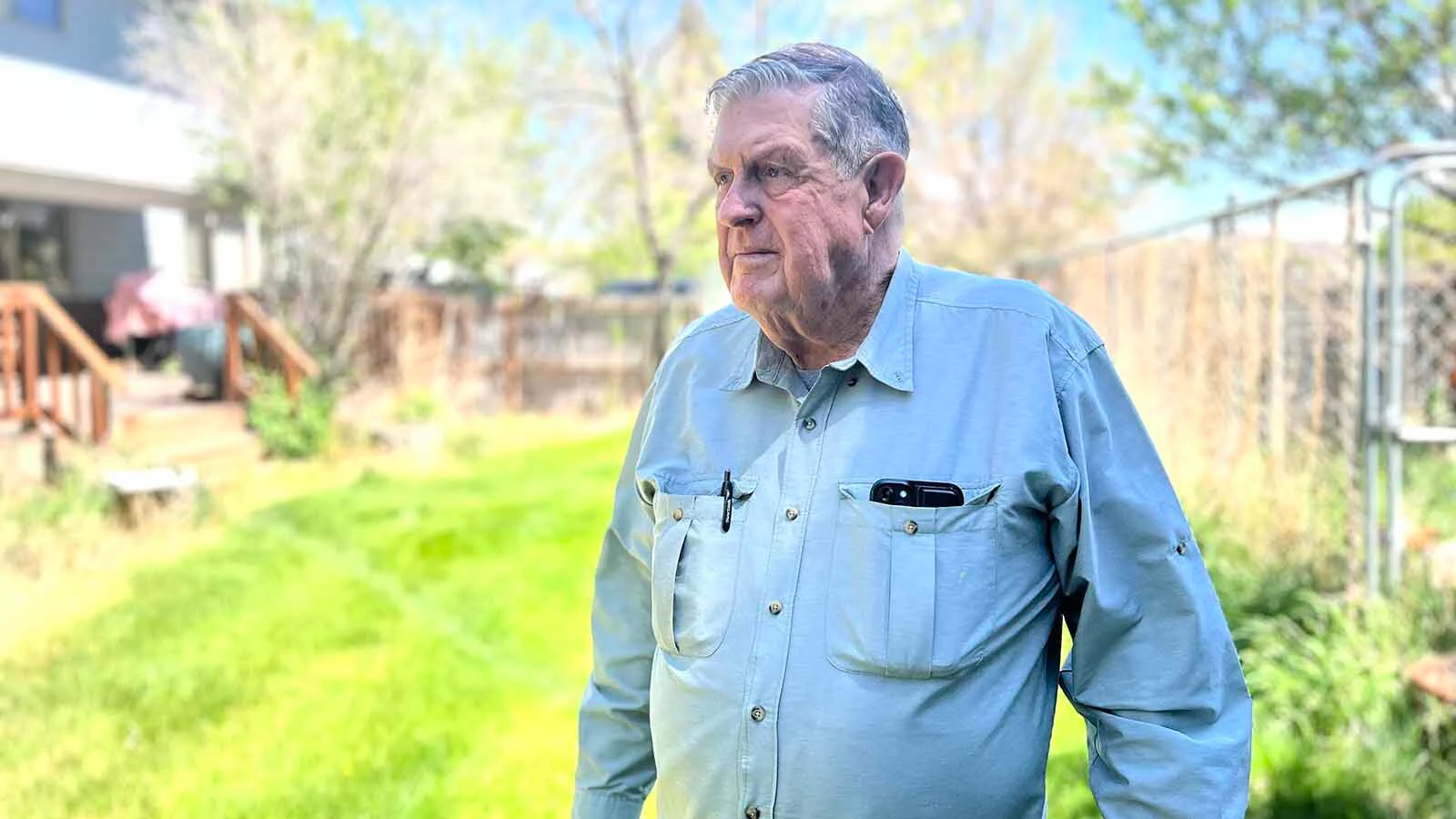 Bob Richard, 89, grew up in Wyoming’s wilderness. He was a camp helper at age 8 and spent two months alone in the Shoshone National Forest at 12. It an upbringing that set him on the path to become a ranger and famed Yellowstone historian. He's seen here in 2024.